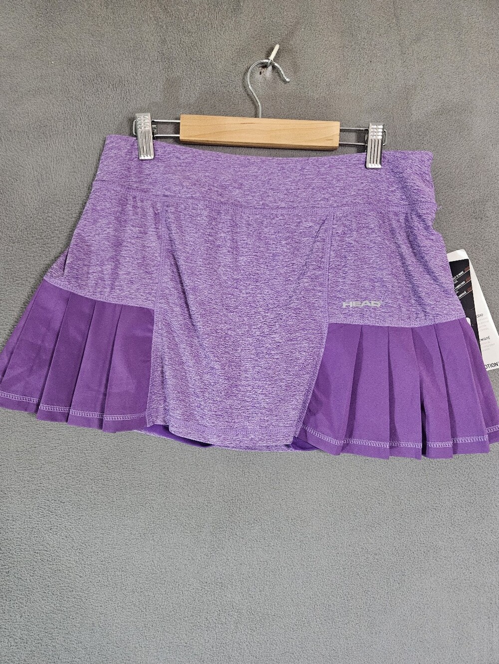 Head Pleated Skort Medium Amaranth Heather Purple Tennis Golf Athletic NWT